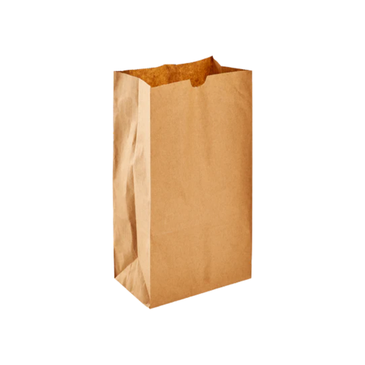 6LB Brown Kraft Paper Bags – 6" x 3.63" x 11.06" (Qty: 1000/Box)