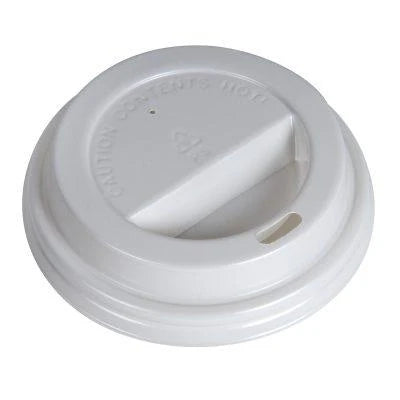 Dome Sip Lid for 10-24 oz Hot Paper Cups - White [1000 Lids/Case]